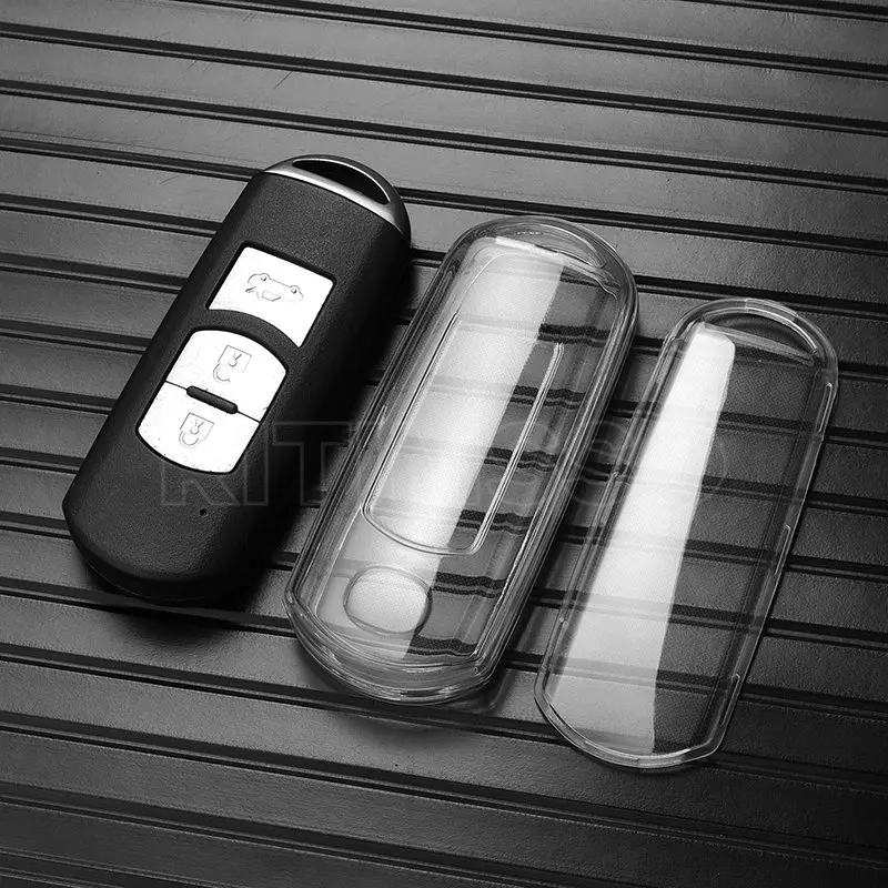 New TPU Car Key Case for Mazda 2 3 6 Atenza Axela Demio CX-5 CX5 CX-3 CX7 CX-9 CX30 2016 2017 2018 2019 2 3 4 Buttons Key Cover view 3