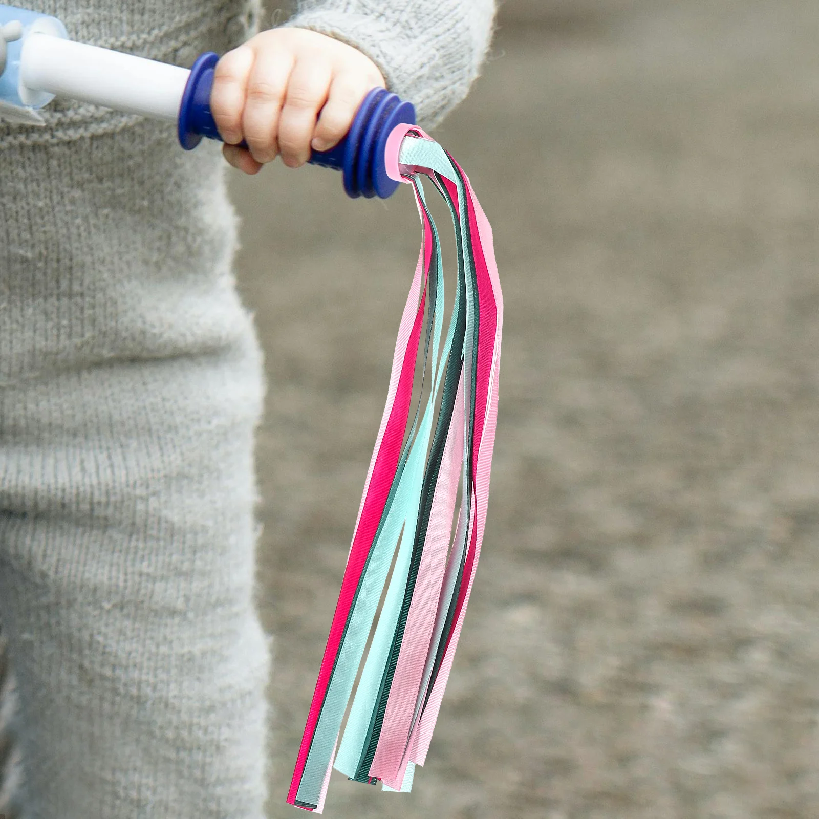 1 زوج دراجة المقود اللافتات الزخرفية شرابة الشريط الدراجة ملحق ل سكوتر دراجة ثلاثية العجلات مقبض مقود دراجة ملونة متعة ركوب