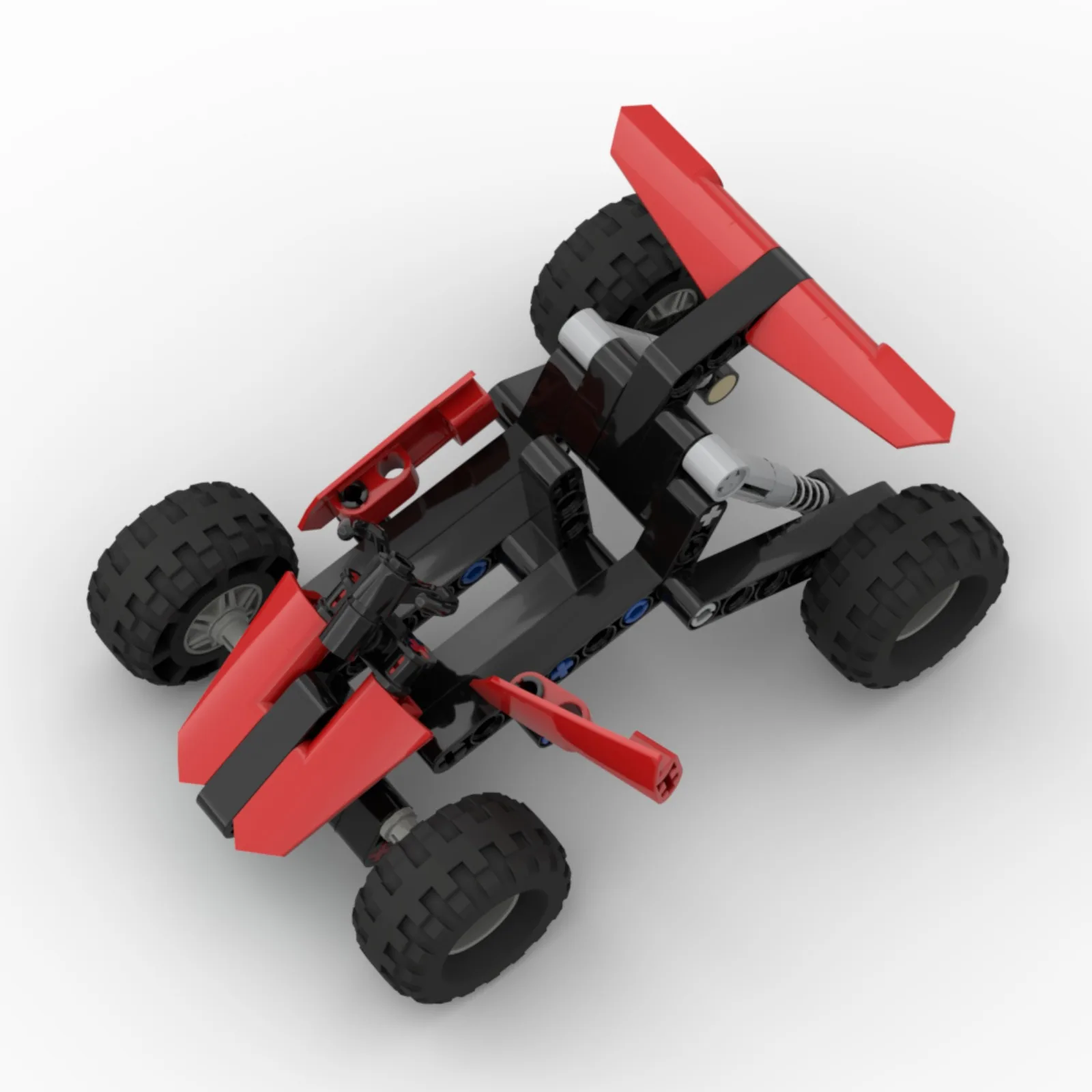 Mini blocos de construção de amortecedor de buggy de praia brinquedo educacional de mesa