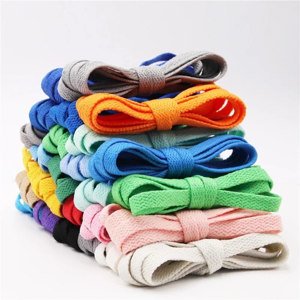 

Weiou Laces 8mm Sneakers Canvas Boots Polyester Latchet Single Layer Weaving String Premium Flat Cord Soft Unisex Shoelaces