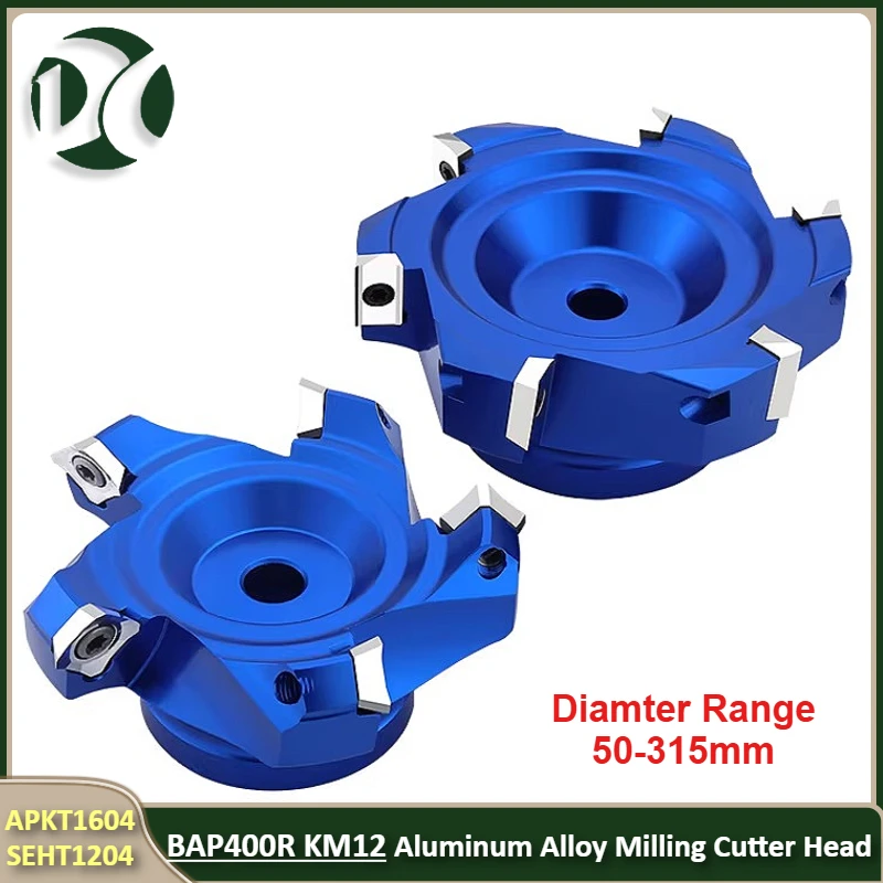 BAP400R KM12 50 63 SE12 Aluminum Alloy Milling Cutter Head Inserted Into SEHT APKT1604 Matching FMB Tool Holder Bracket Tool