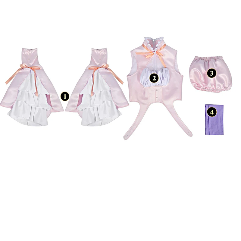 فستان الفتاة السحرية الملازم الشرير Byakuya Mimori أزياء شون ميلر التأثيرية أزياء الهالوين للنساء والرجال