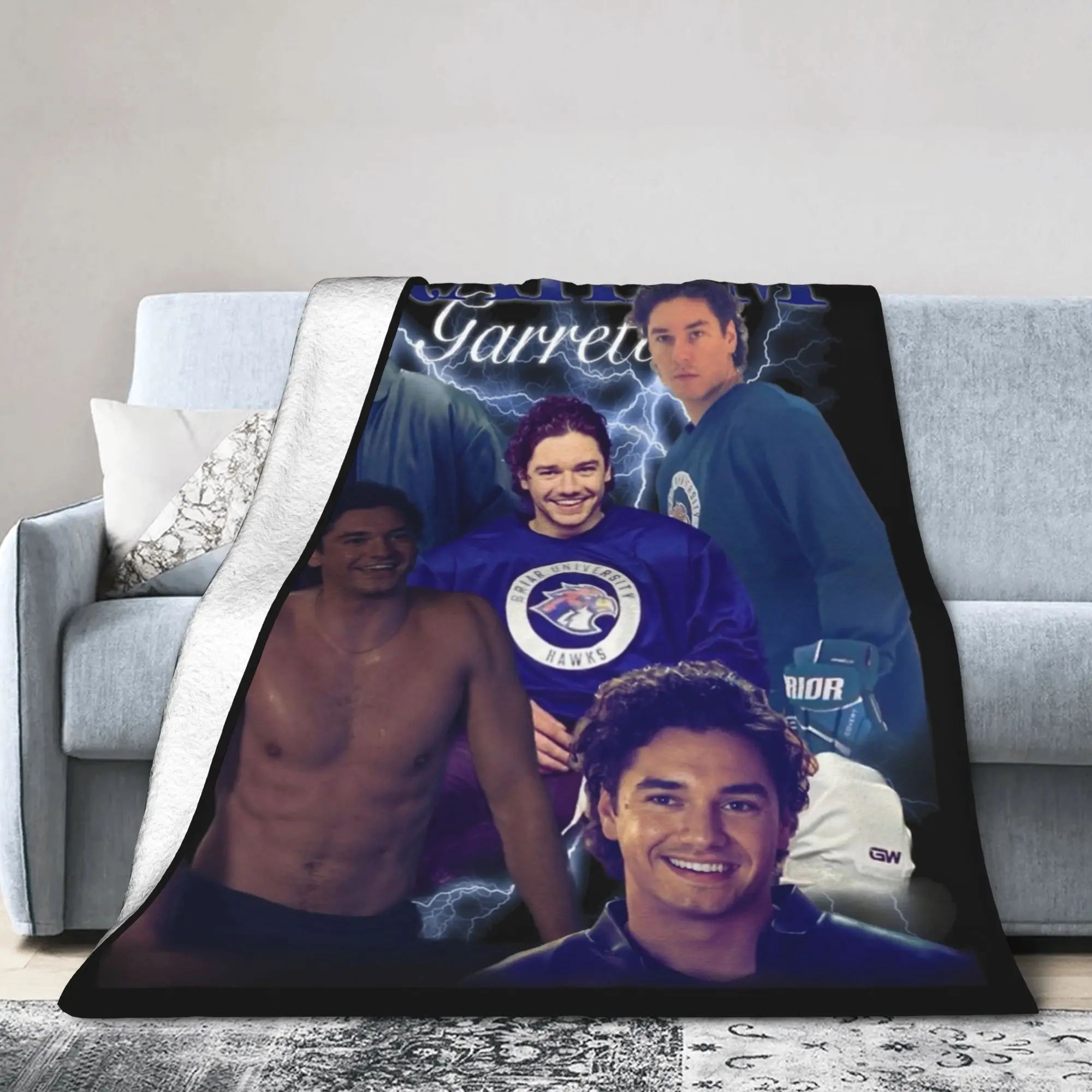 Garrett Graham Off Campus Blankets Fleece  Winter  Multi-function Soft Throw Blanket for Sofa Bedroom Plush Thin Quilt