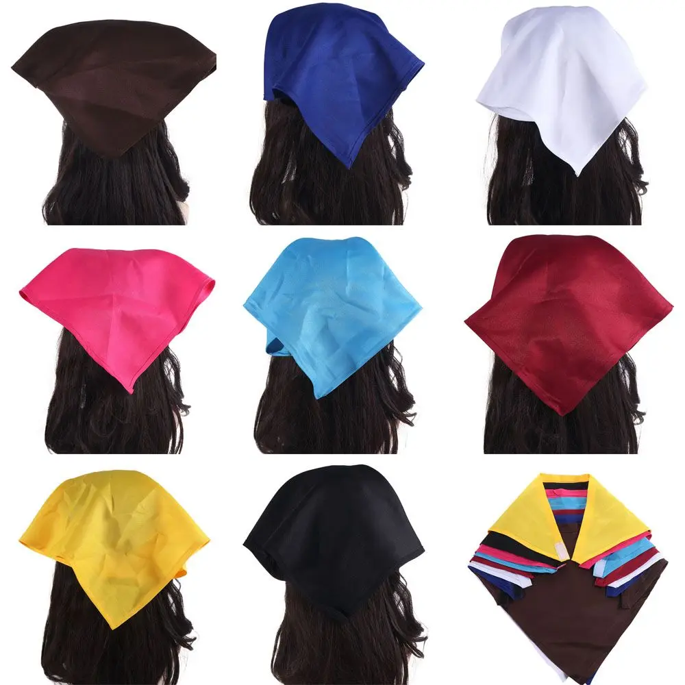Kitchen Supplies Triangle Kitchen Work Cap Cotton Thread Gluing Work Turban Hat Multiple Colors Japanese Waitress Hat Waiter