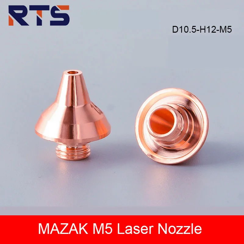 RTS Laser Cutting Nozzle MAZAK M5 Single Layer For Fiber Laser Head Nozzle Cutting Welding Machine 3D Laser Tube Spare Pa