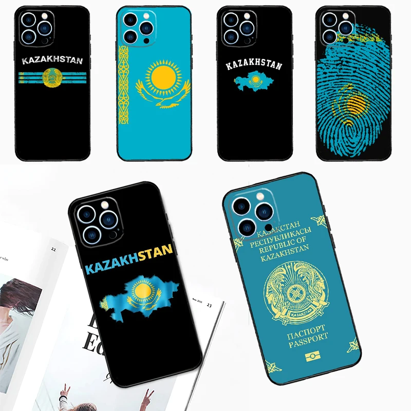 Kazakhstan Flag Case For OPPO Find X9 Ultra X5 X6 X8 Pro Cover For OPPO Reno 15 F 13 12 11 10 14 Pro 7 8 Lite