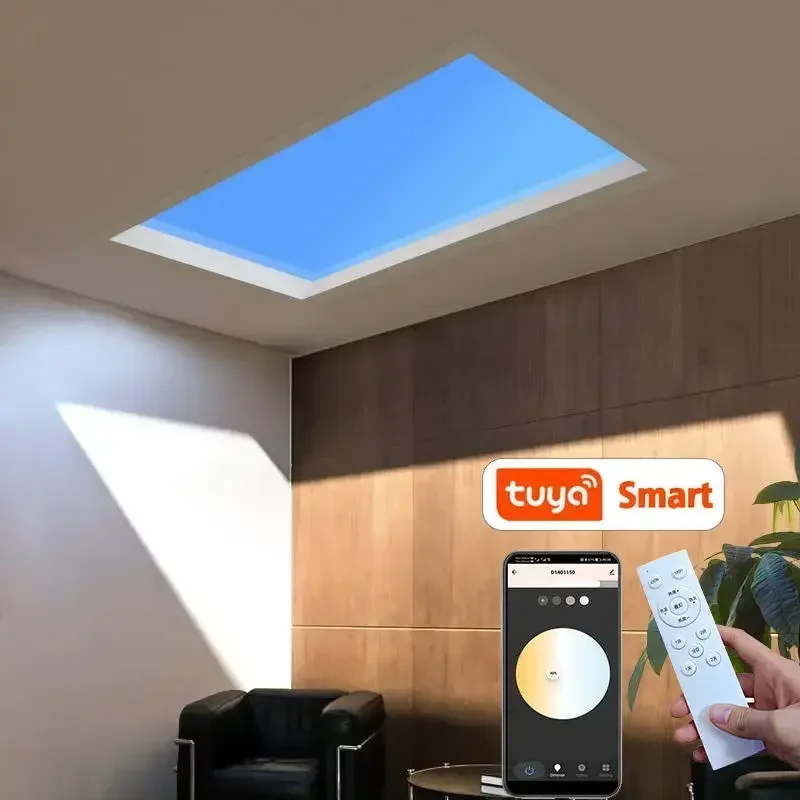 Artificial Sun Circular Skylight Faux Window Smart Blue Sky False Ceiling - Led Light2025