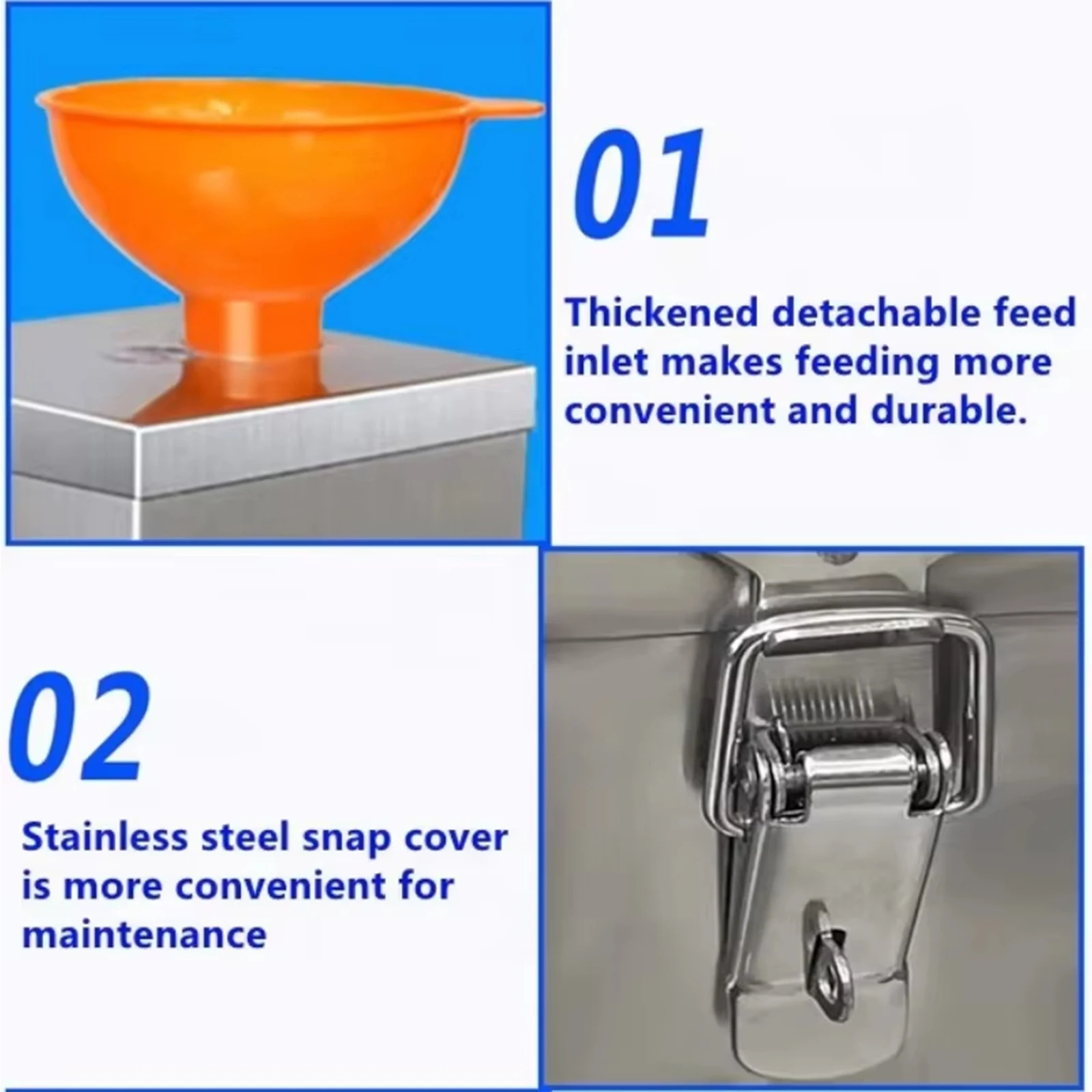 Electric Garlic Peeler Machine Peeling Stainless Steel Commercial for Home Grain Restaurant Barbecue Separator 220V