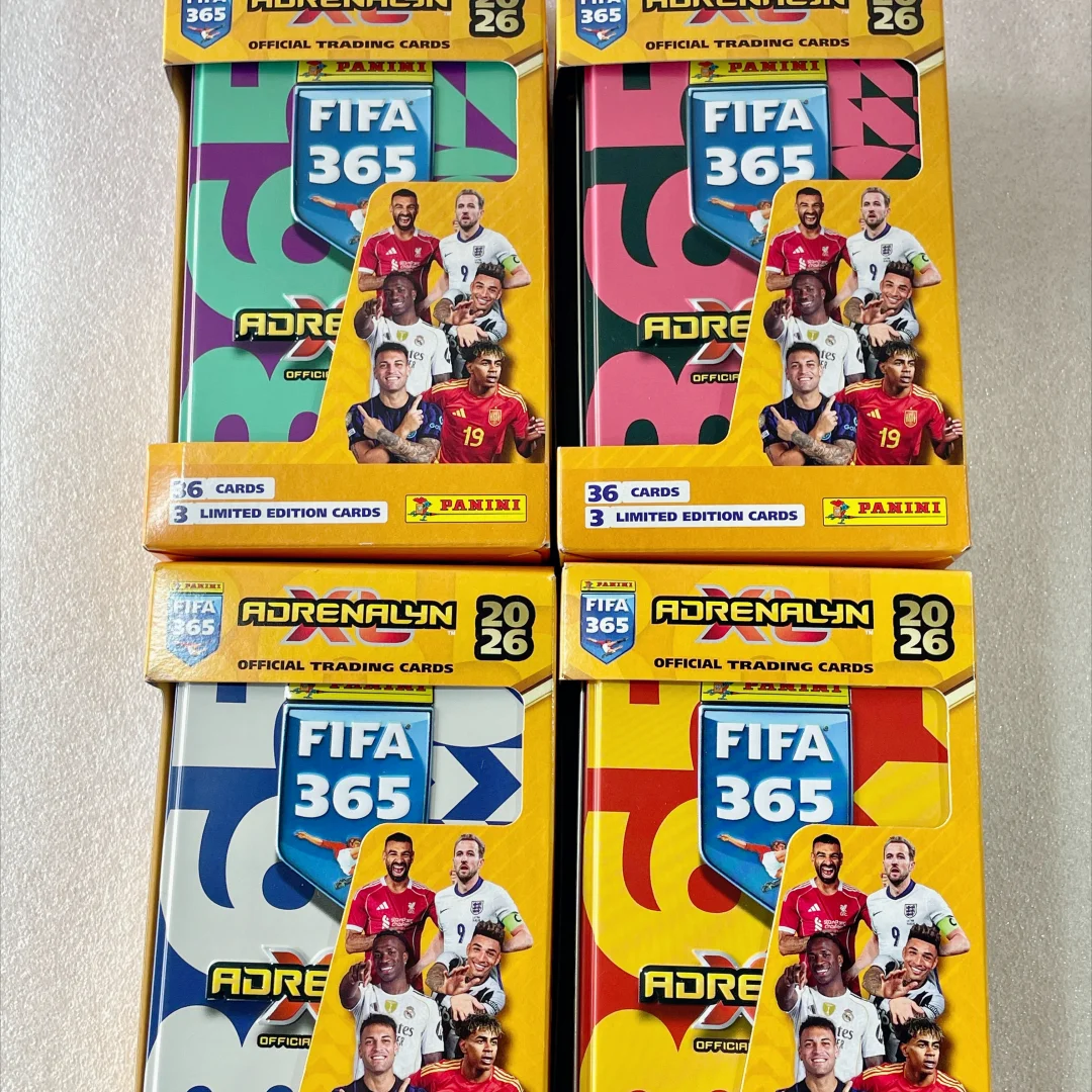 Panini 2025 365 Scatola di carte collezionabili Premier League Football Star di prima classe Messsi Ronaldo Neymar Regalo di compleanno Gioco di carte da collezione