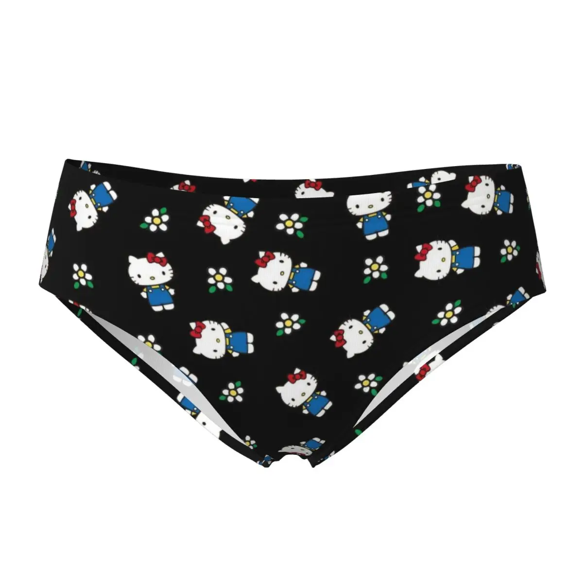 

Humor Hello Kitty Cartoon Pattern Panties Briefs Women's Underwear Soft Underpants for Female