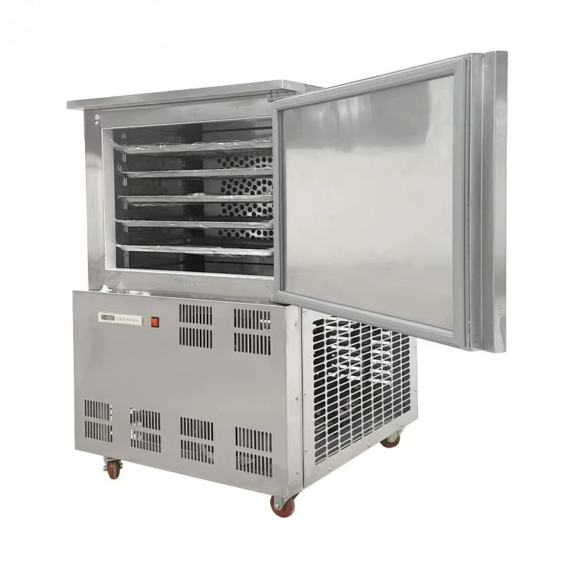 Commercial 130L Five-Tray Polyurethane Foam Insulated  Blast Freezer -45°C Ultra Low Temperature Shock Freezer for Frozen Food view 3