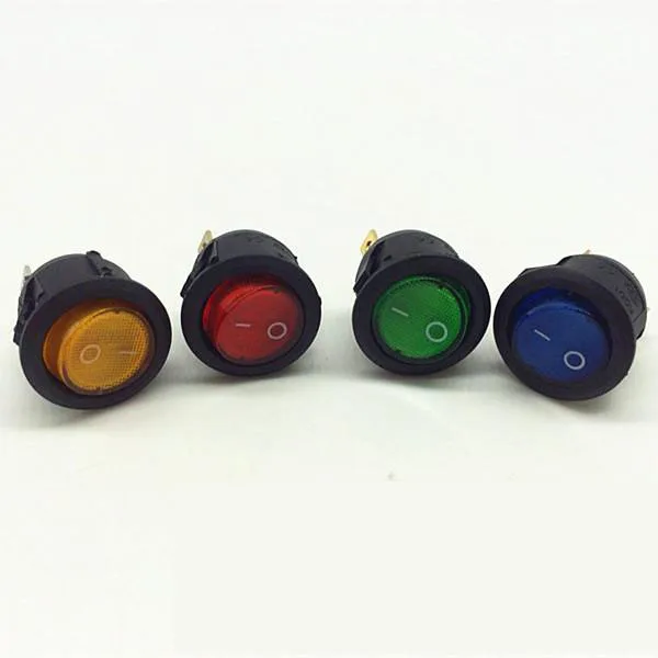¡Póngase en contacto de cobre! Interruptor basculante para barco CD1-105/N 3 pines 2 posiciones con luz