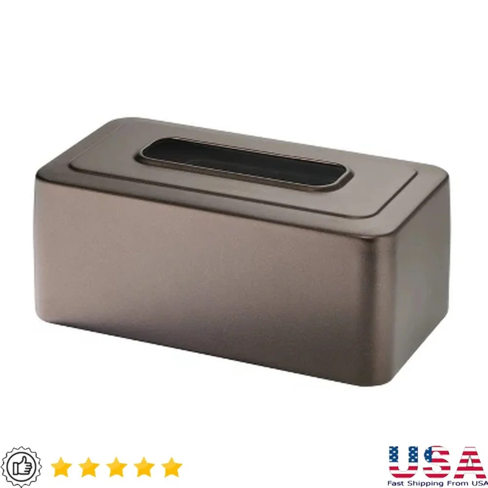 

Элегантный бронзовый металлический держатель для коробок для салфеток для ванной комнаты, спальни, стильный дизайн, нескользящее основание, подходит для прямоугольных коробок для салфеток