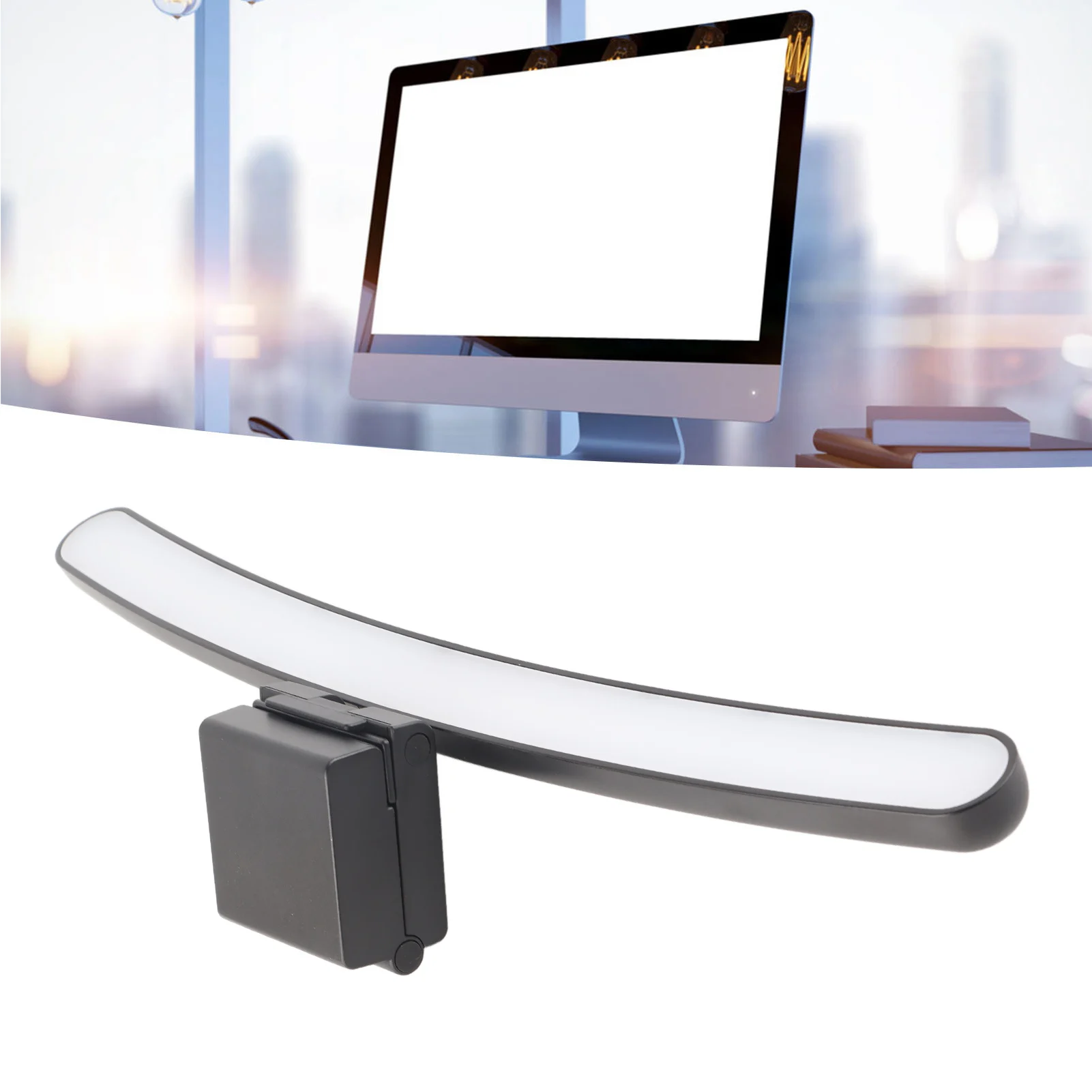 

Computer Monitor Lamp 5V 1A Asymmetric Optical Touch Dimming Screen Monitor Light Bar With 7 Color RGB For Curved Screen