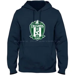 Zalgiris Football Team Logo 100% Cotton Hoodie Soccer Football Europe Vilnius Lietuva Lithuania Kaunas Green Klaipeda