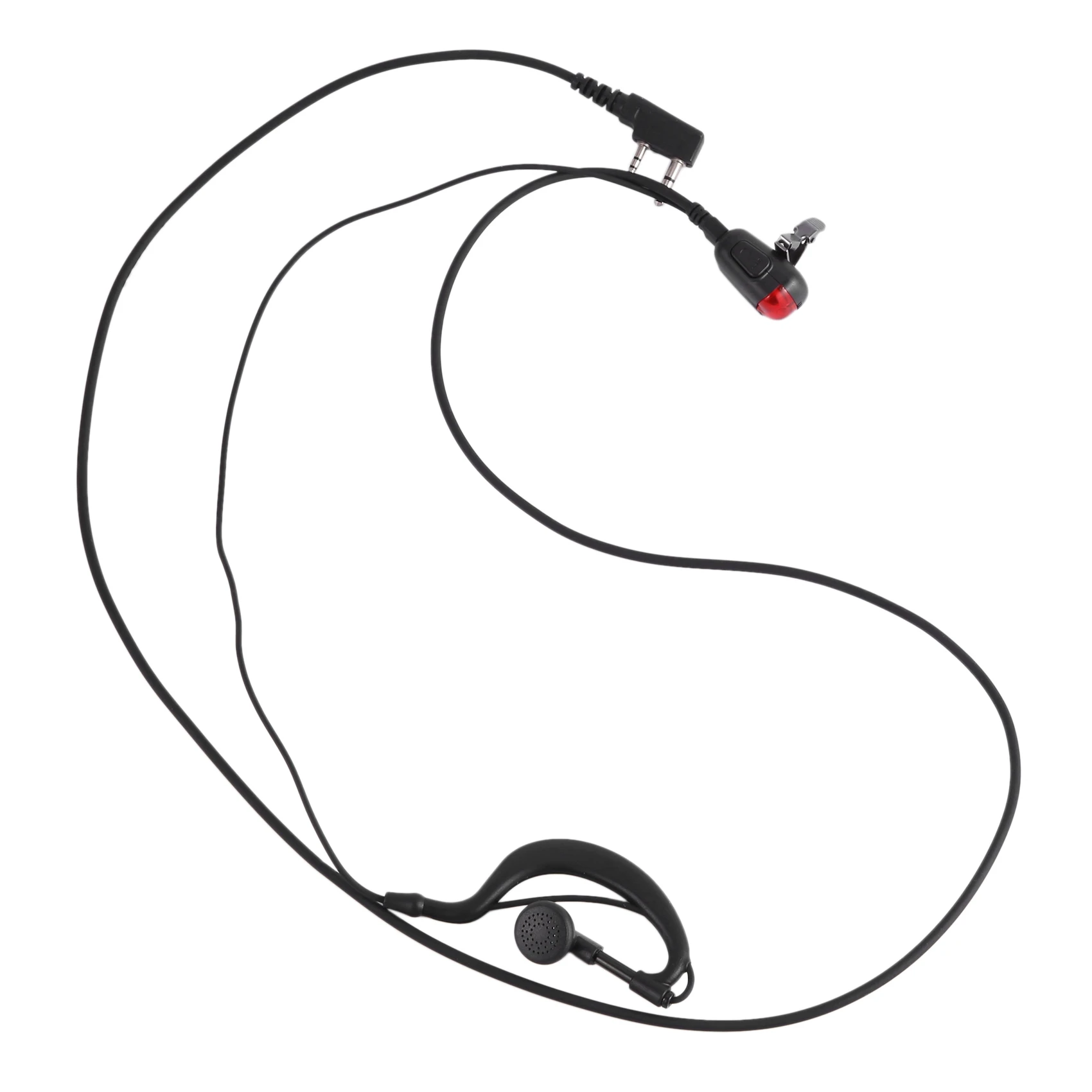 2 Pin G-Form Headset Ohrhörer Mikrofon für Zwei-Wege-Radio Sicherheit Walkie Talkie Radio für Kenwood Baofeng