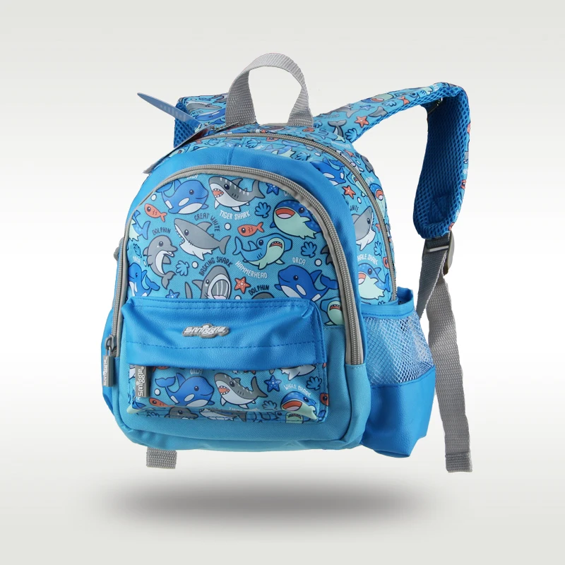 Australia original Smiggle new genuine girls schoolbag cute blue dolphin schoolbag kindergarten backpack 11 inches