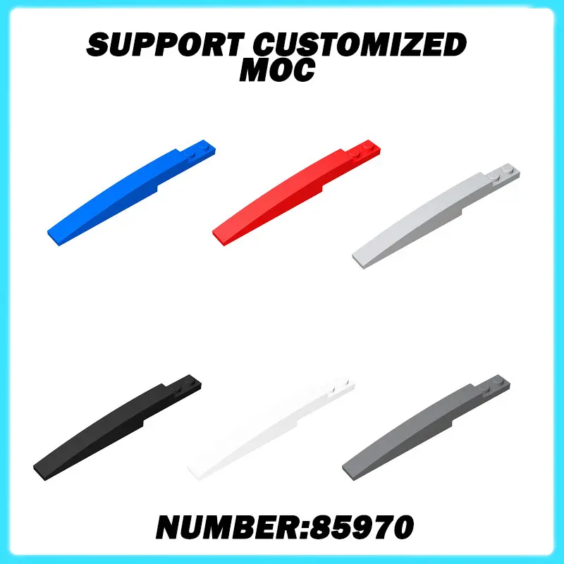 

85970 50 г MOC Parts 13731 Кирпич, изогнутый наклон, 10x1, совместимые кирпичи, сделай сам, сборка, строительные блоки, частицы, детская игрушка для мозга, подарок