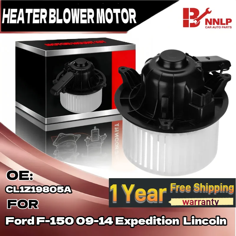 

A/C Heater Blower Motor w/ Fan Cage for Ford F-150 09-14 Expedition Lincoln, Replaces AL1Z19805A/B CL1Z19805A FO3126130