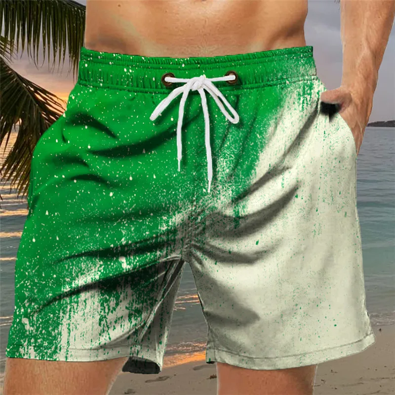 Hot Selling Men\'s Shorts Swimming Shorts Swimming Shorts Summer Shorts Graphic Print Quick Drying Short Casual Beach Pants