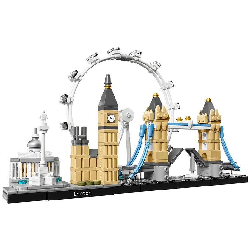 New York London Pairs Dubai Lanmark City Skyline Building Blocks 21052 21044  21028  21034 21032 21027 Construction Bricks Set