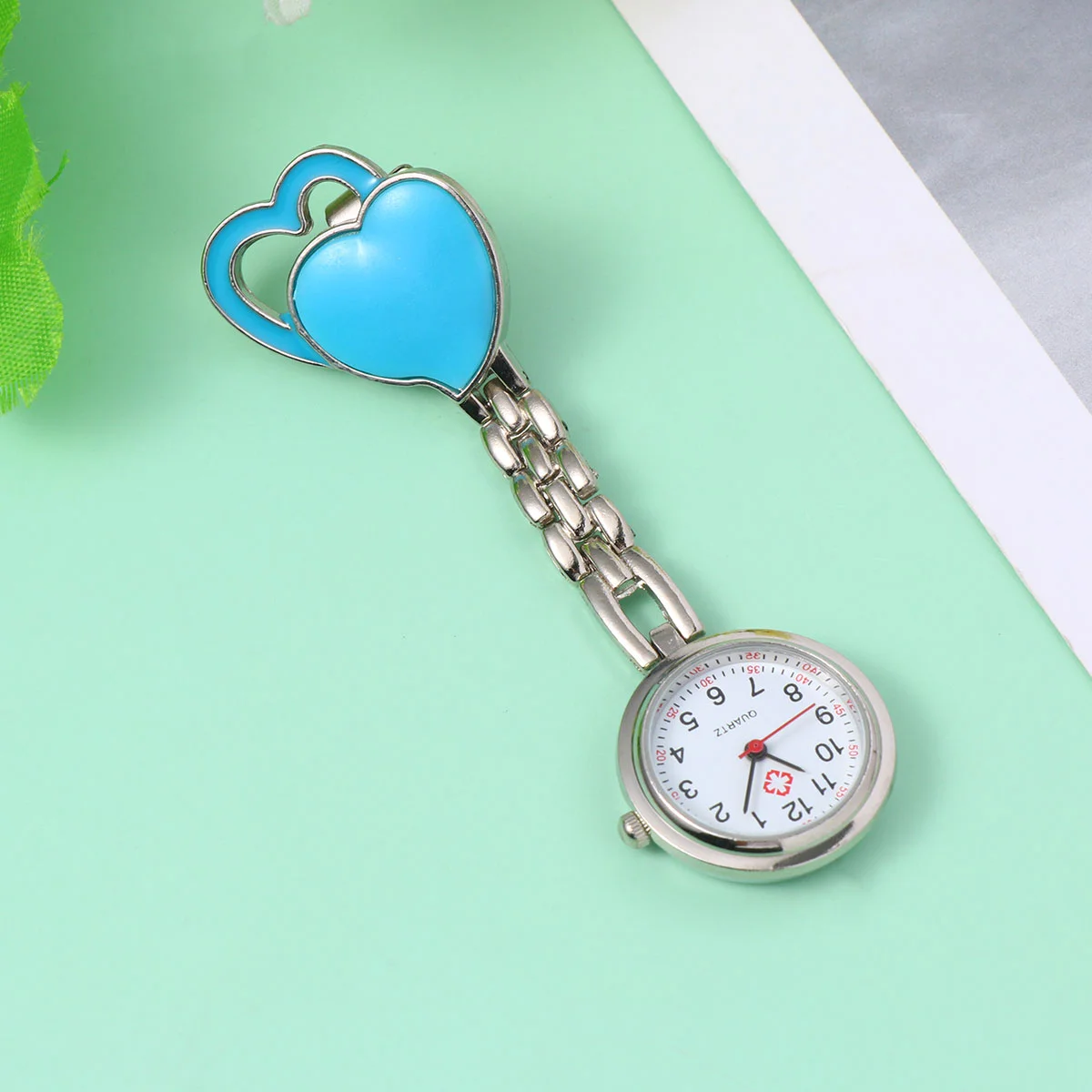 Relojes para hombres Enfermera Bolsillo Moda Colgante Número Forma creativa