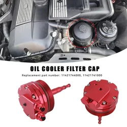 Oil cooler Filter Lid Cover Cap AN10 Fittings & 2 Sensor Ports For BMW M52 M54 M56 E46 E39 E60 E61 X3X5 Z3Z4 328i 325i 525i 530i