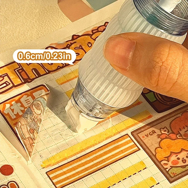 شريط توزيع شفاف على الوجهين مع عبوة قابلة للاستبدال - لأدوات مكتبية للمدرسة والمكتب