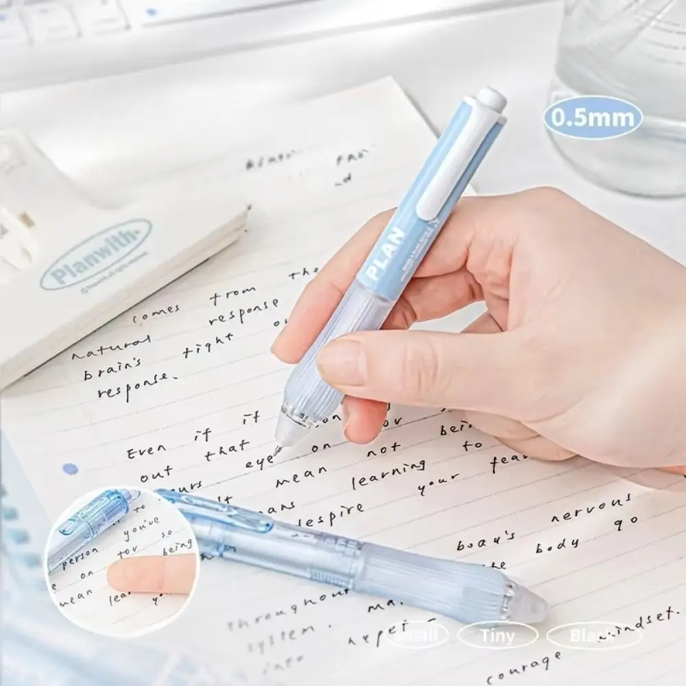 2 pcs Novelty Press Tiny Gel Pens Set ABS Multifunction Student Writing Pen Sign Pen Retractable Gel Pen Smooth Writing