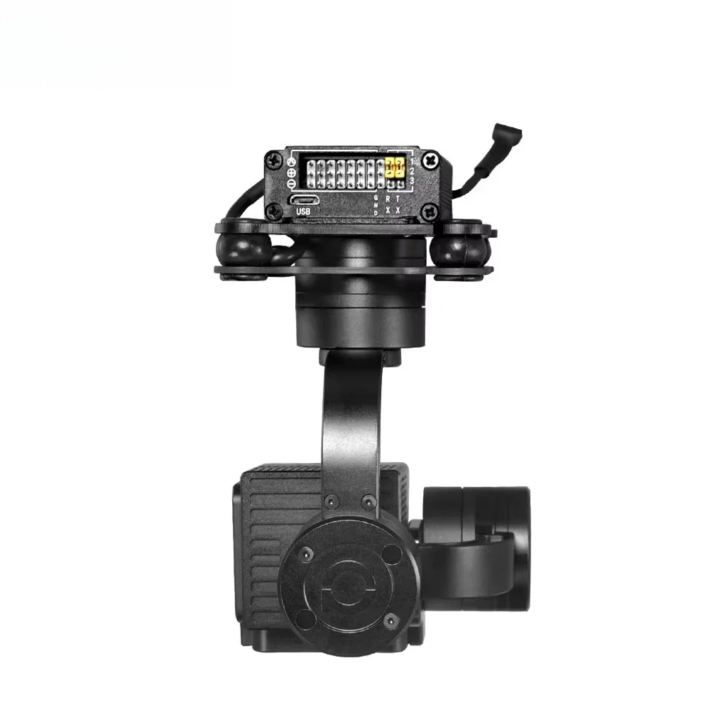 مخصص U-AV 25 مللي متر IR واحد التصوير الحراري الاستشعار Gimbal ميزان الحرارة تتبع كاميرا للرؤية الليلية مع الجسم الأسود