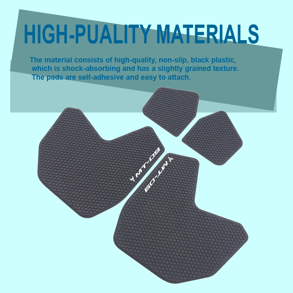2020 Motorcycle Non-slip Side Fuel Tank Stickers Waterproof Pad Rubber Sticker For YAMAHA FZ09 FZ 09 MT 09 MT09 2015 2013-2020