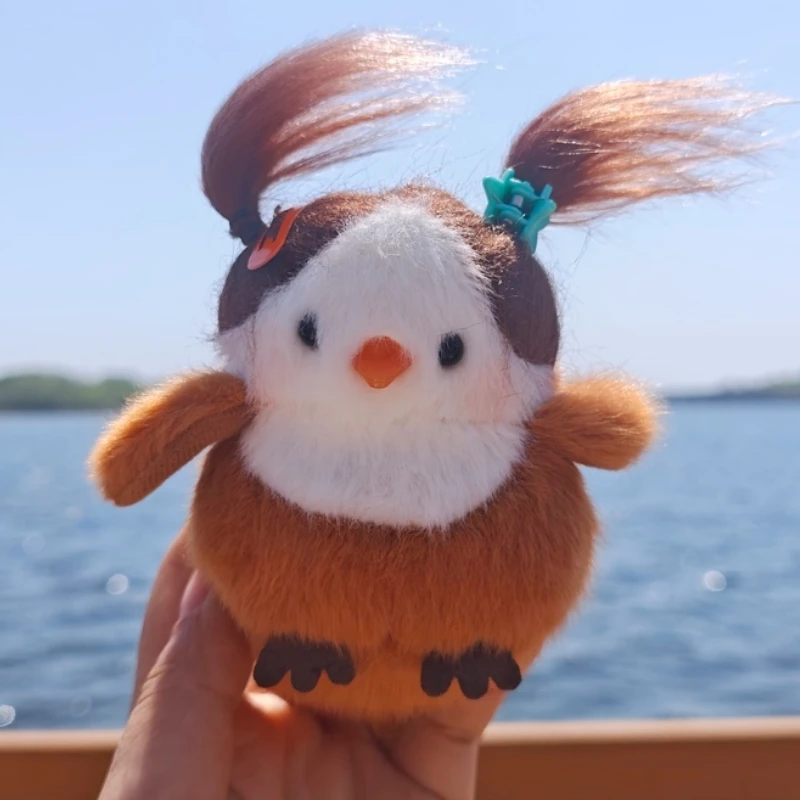 

In Stock Original 16cm Funny And Furry Little Bird Kawaii Pendant Decoration Vocal Plush Toy Birthday And Presents Friends Gifts