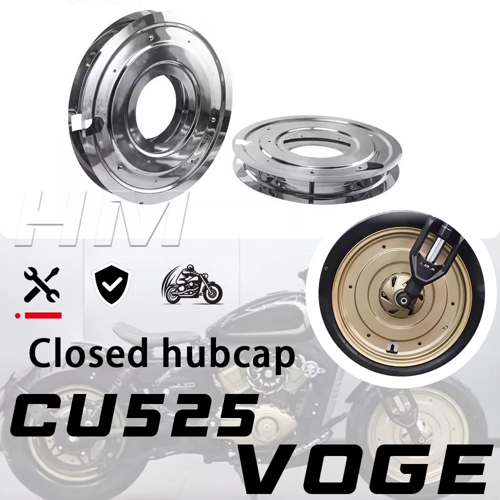 Premium Full Closed Wheel Hub Cap Decorative Cover Perfect Fit For VOGE CU525 Motorcycle