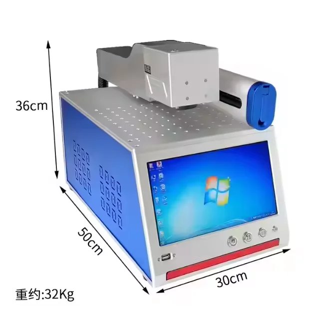 Desktop Small Mini Fiber Laser Marking and Engraving Machine 20w 30w 50w Laser Engraver for plastic gold silver metal