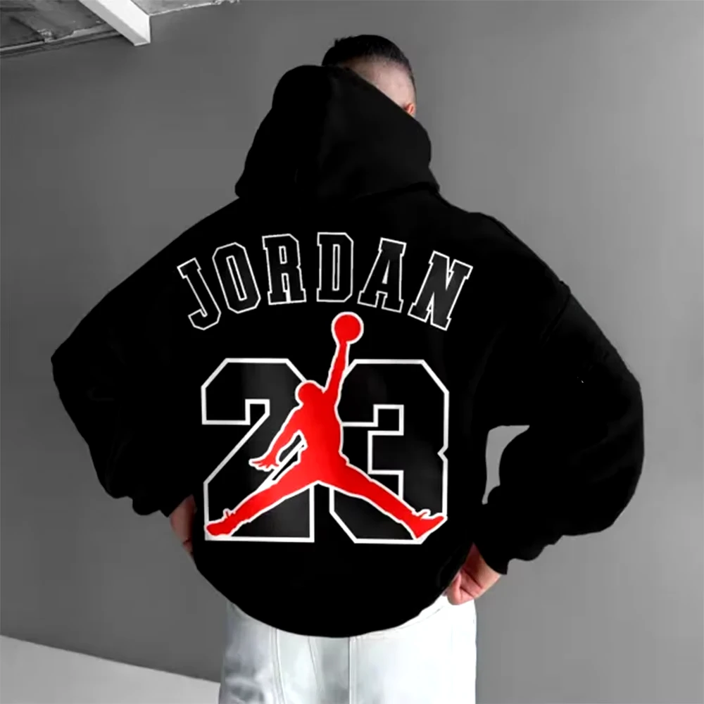 2024 New Comfortable Casual Basketball 3d Printed Hoodies Sweatshirt Loose Top Pullover Men's Hooded Sweatshirt Streetwear