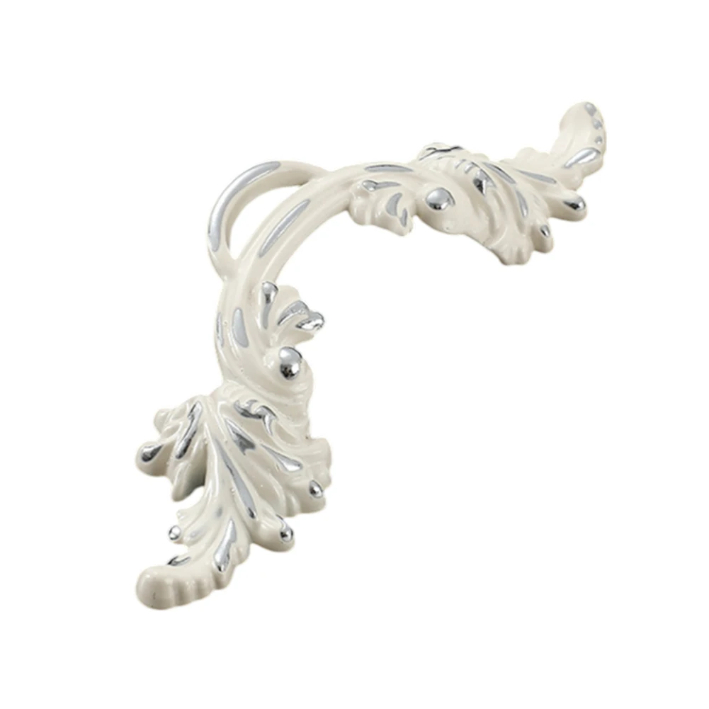 Door Handle Antique Furniture Handle Rust Resistant Zinc Alloy Material Electroplating Process Retro Elegant Design Home Decor