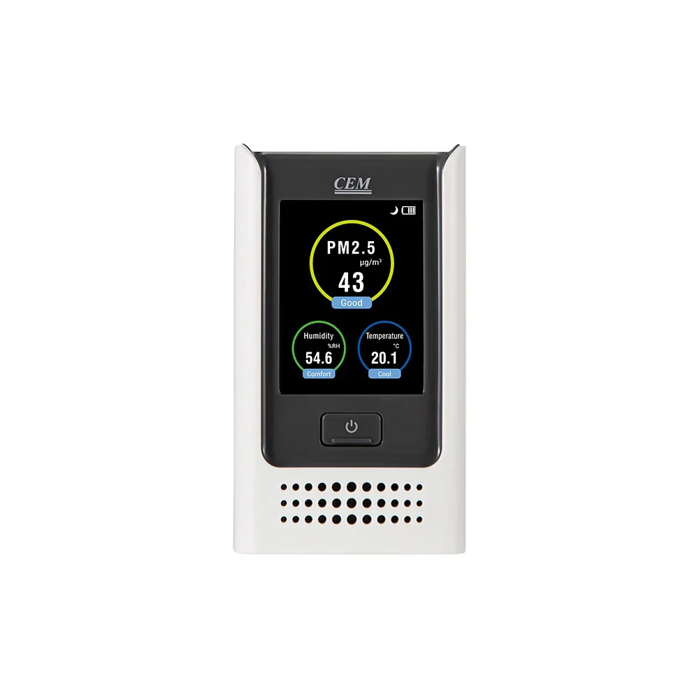 CEM  PM-122 PM2.5  Portable Air  Quality  Detector Monitoring  PM2.5/PM10  With  Indoor  Air Pollution Particle Counter