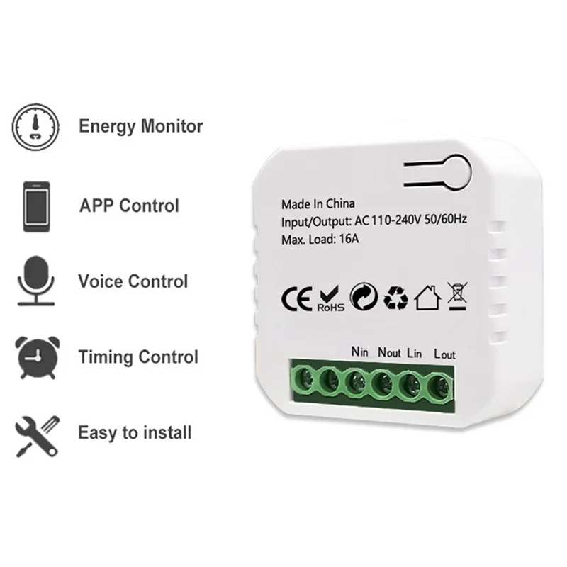 2X Tuya Smart Energy Meter Power Production Consumption Bidirectional Power Monitor 0.2-80A Support APP Control