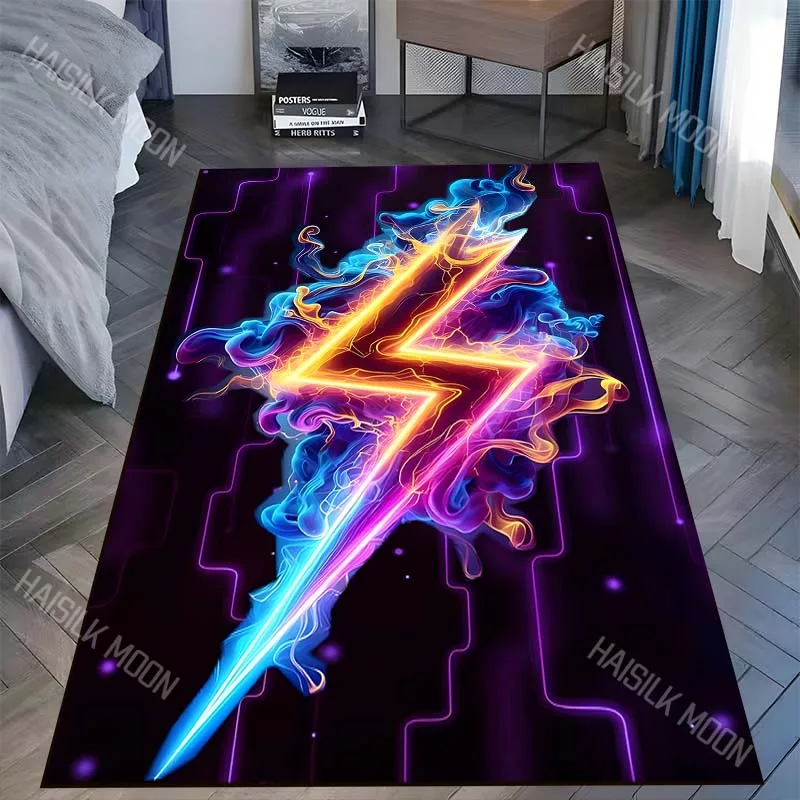 Game controller lightning art Carpet for Living Room Bedroom Sofa Home Decor Rus Non-slip Floor Mat Luxury Gift Multiple sizes
