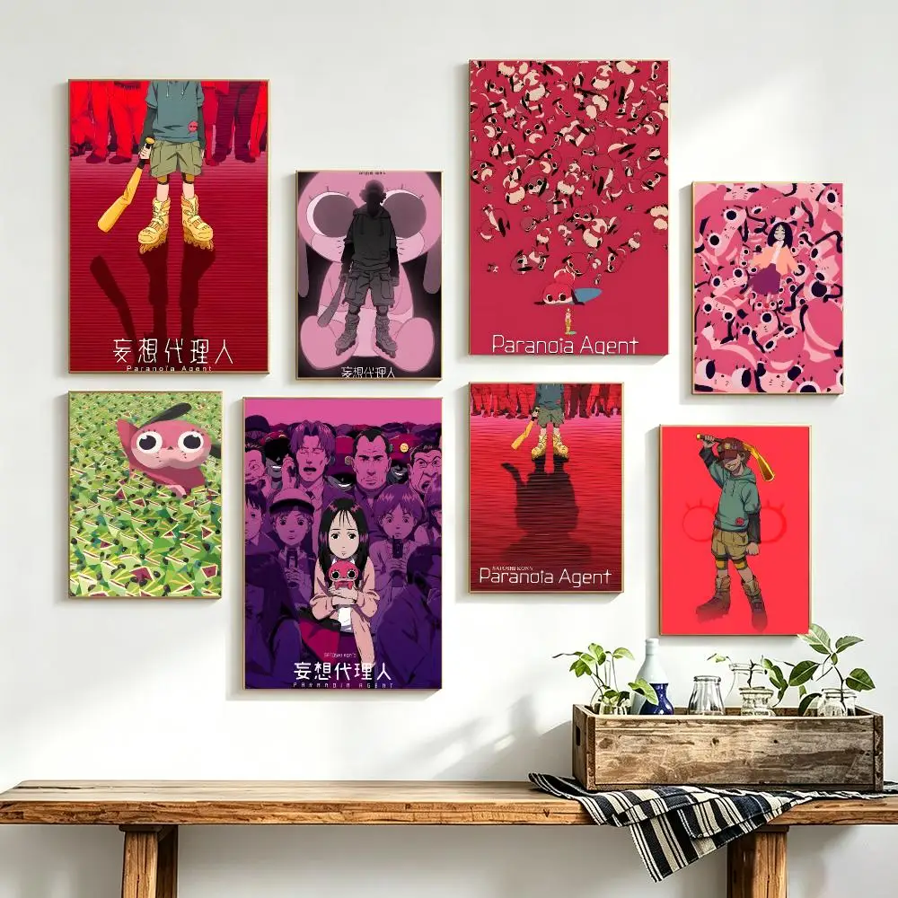 Psychological Anime P-Paranoia Agent Poster Wall Art Decal for Bedroom Study Decor Gifts