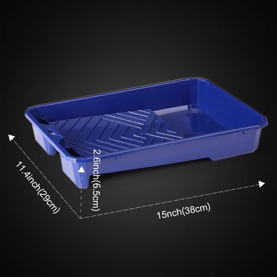 1 9-inch Plastic Paint Tray + 10 Transparent Pad Tray Set for Easy Color Change, DIY Painting, Brushing, Leak Proof Set