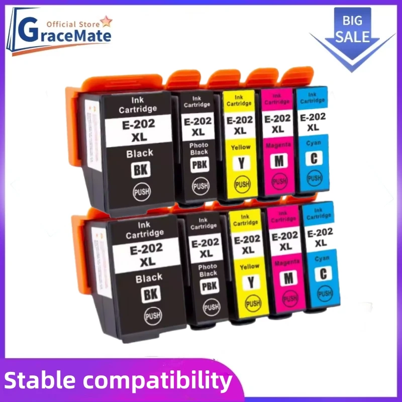 GraceMate For Epson T202XL 202XL Compatible ink cartridge For Epson Expression XP-6000 XP-6001 XP-6005 XP-6100 XP-6105 Printer