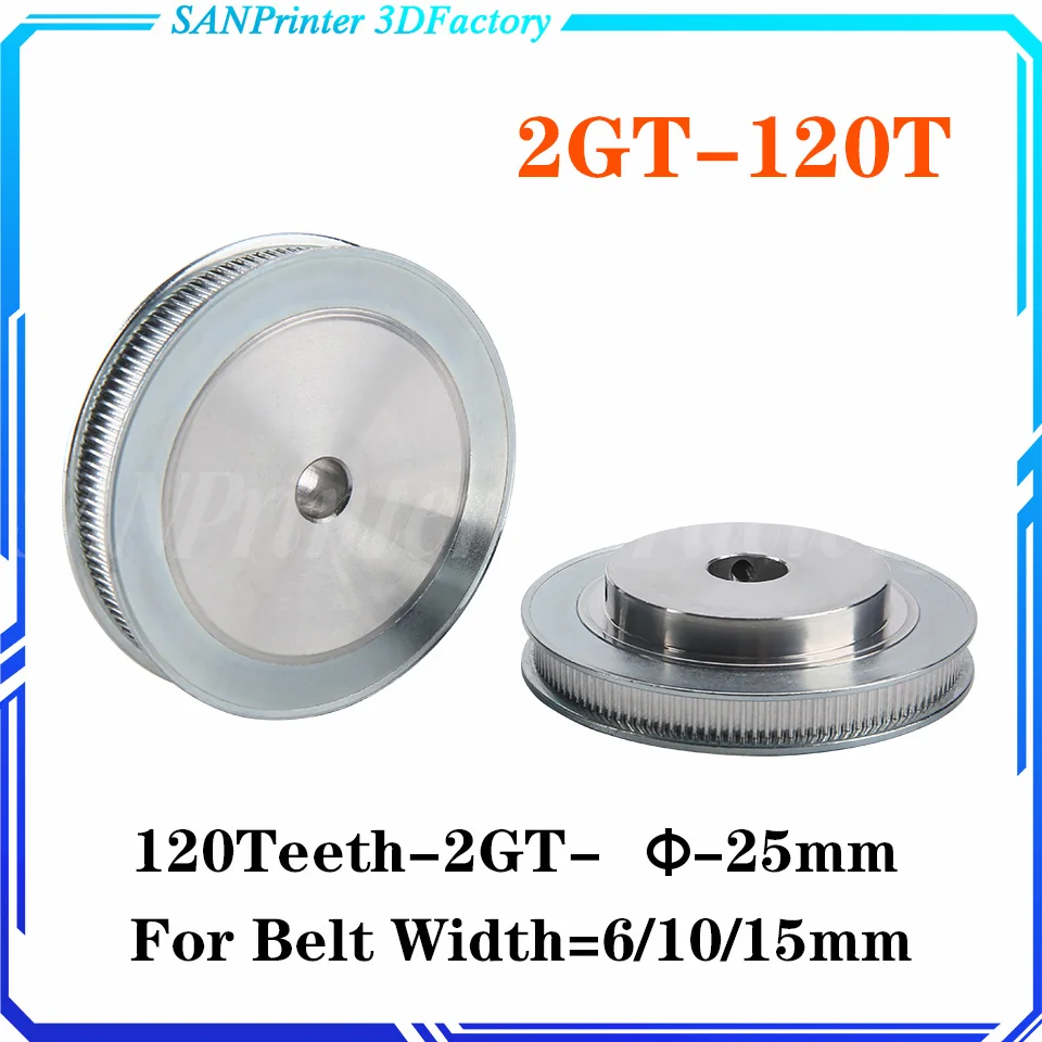 120T 2GT Timing Pulley 120Teeth BF Type Bore 5/6/6.35/8/10/12/12.7/14/15/16-25mm Belt Width 6/10/15mm 3D printed parts