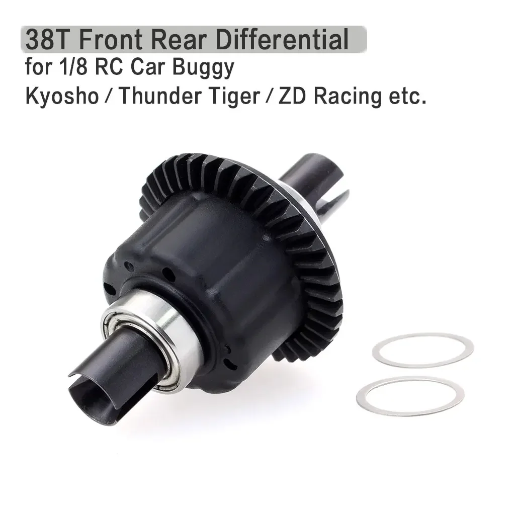 ZD Racing M1 38T 46T 48T 56T Steel Making Front Rear Differential for 1/8 Kyosho Thunder Tiger RC Car Buggy Truck