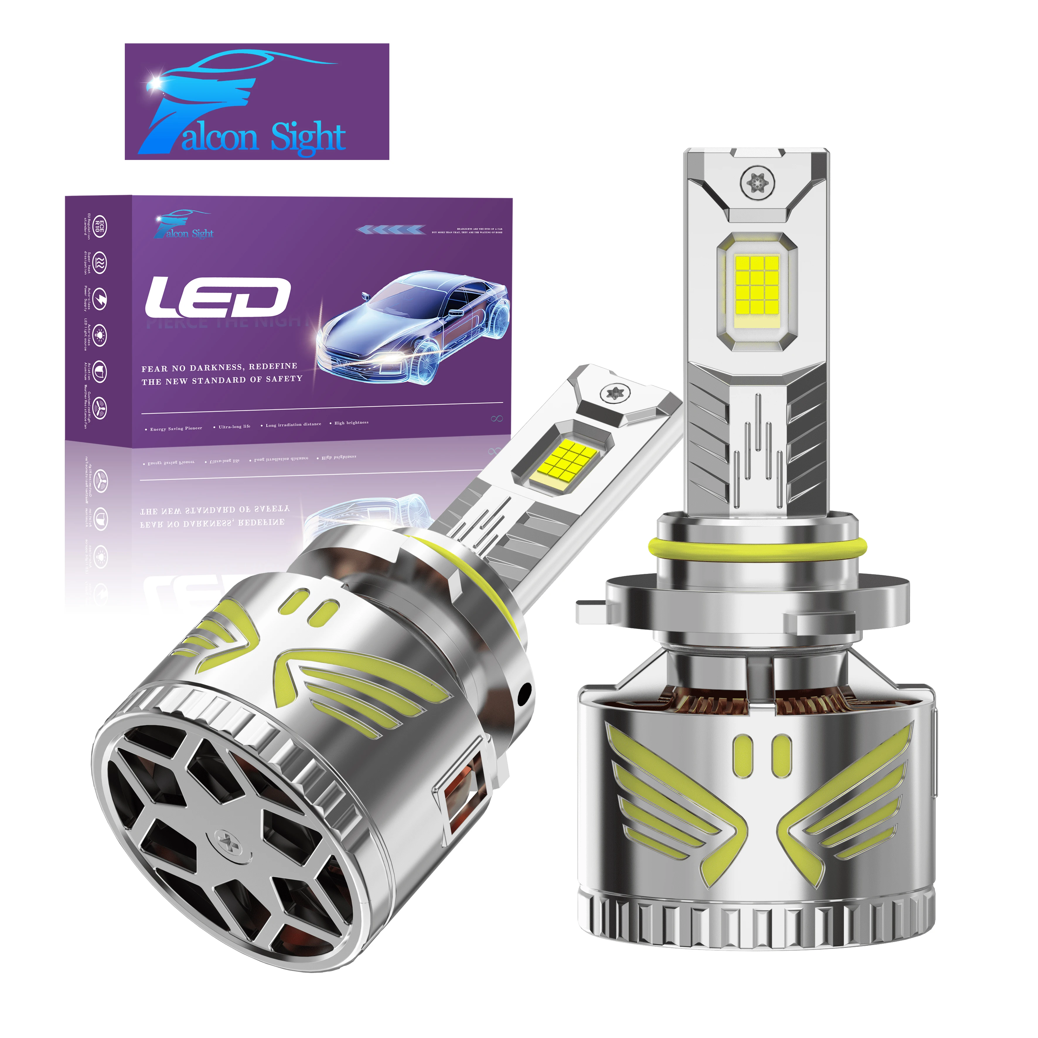 

Falconsight New Trend Q50 Led Headlights E1 270W 30000lm Best Quality H4 Bulb 40000LM Led Headlight with Big Discount 300W