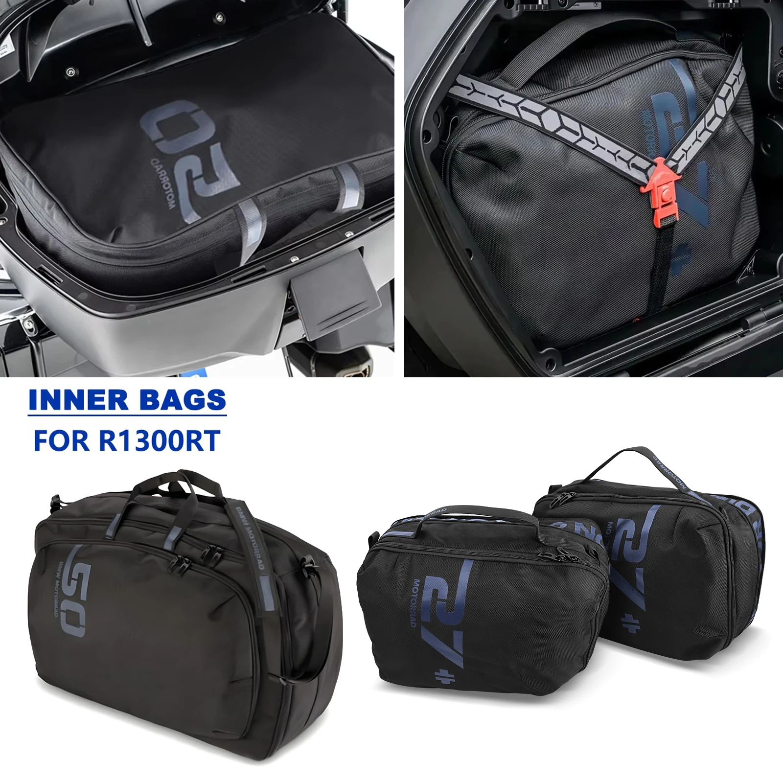 

FOR BMW R1300RT R 1300 RT 2025 Motorcycle Nylon Luggage Inner Bag Top Case Liner Bags Side Box Pannier Saddlebag R1300 RT