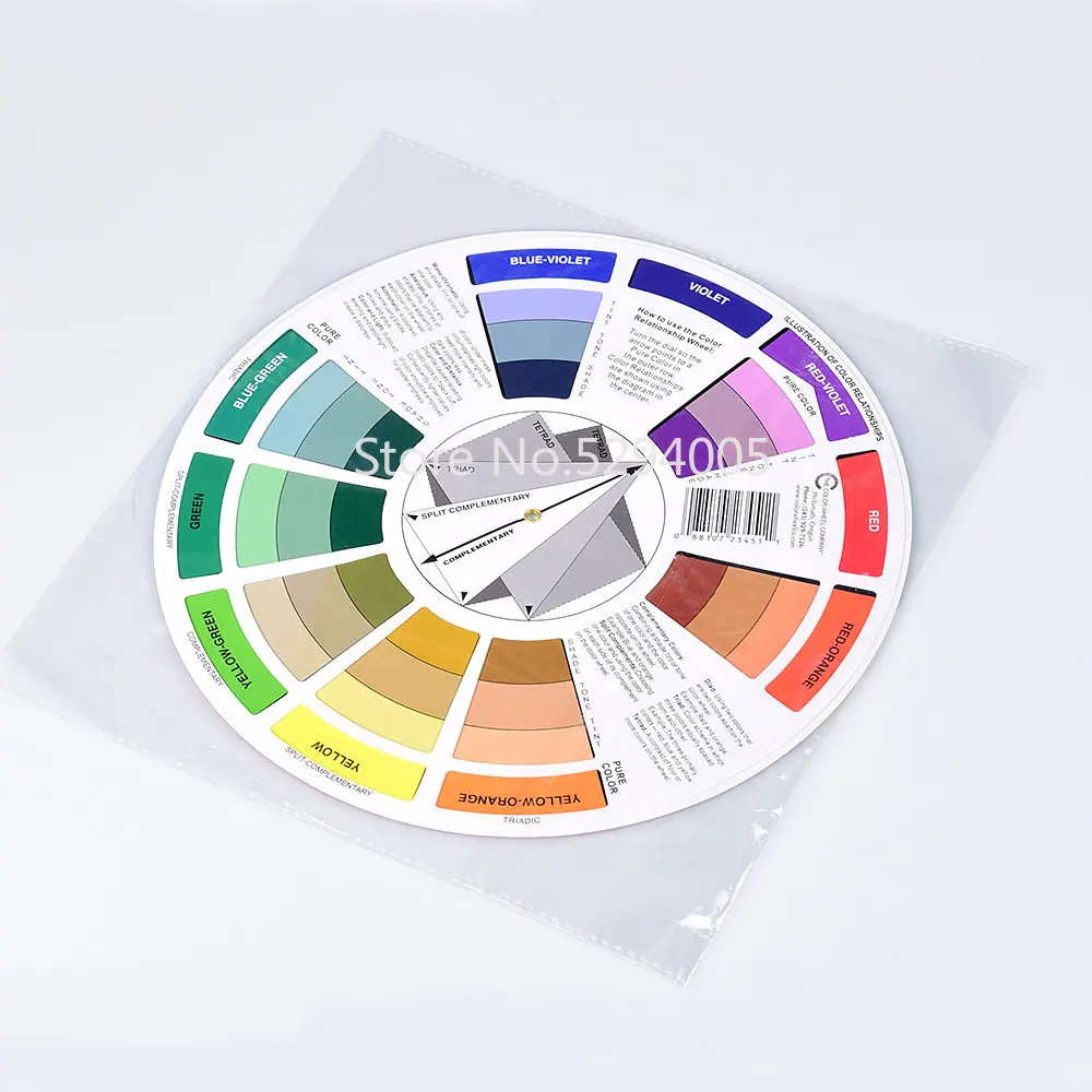 Disco De Cores Circulo Cromático Color Wheel Grande 23cm Chromatic Disc Circle Color Large 23cm wheel
