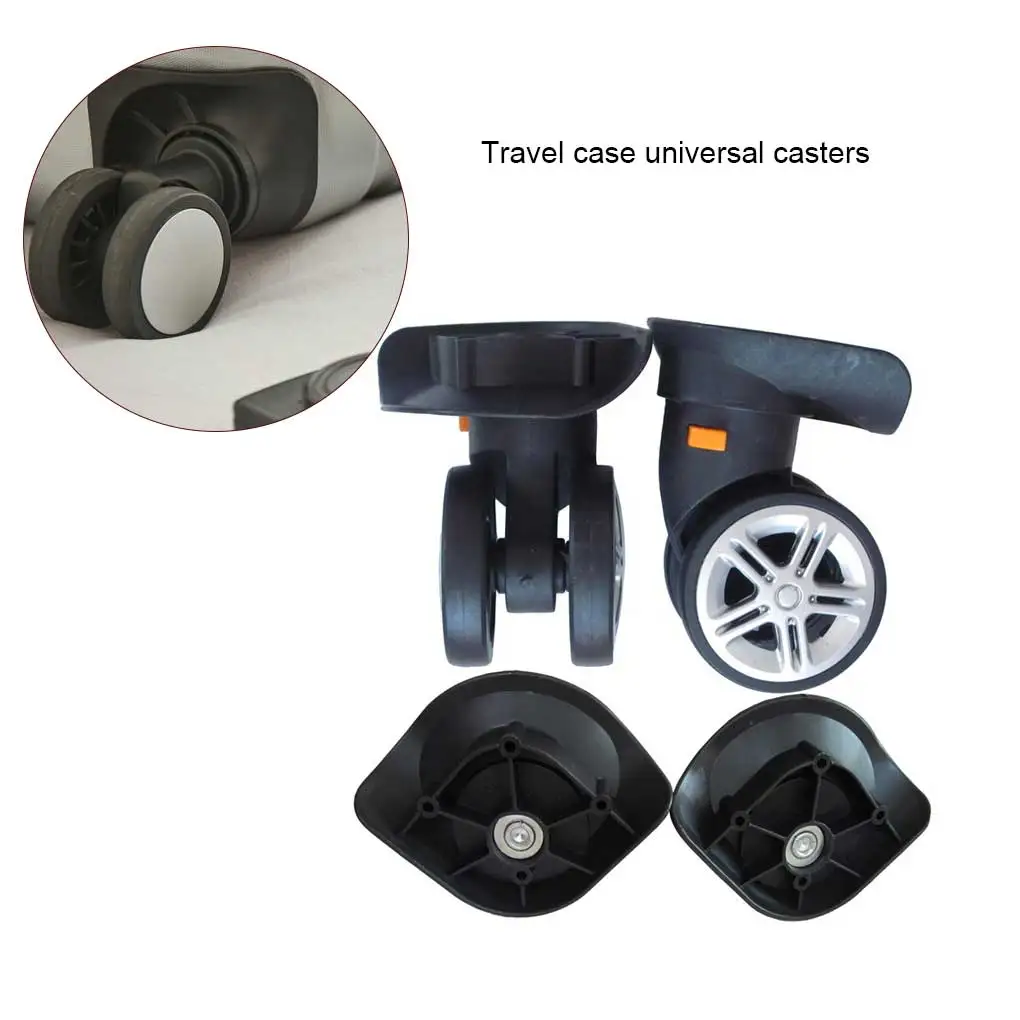 2 Pieces Replacement Travel Bag Wheel Nylon Detachable Heavy Duty Rotating Luggage Suitcase Roller Accessories