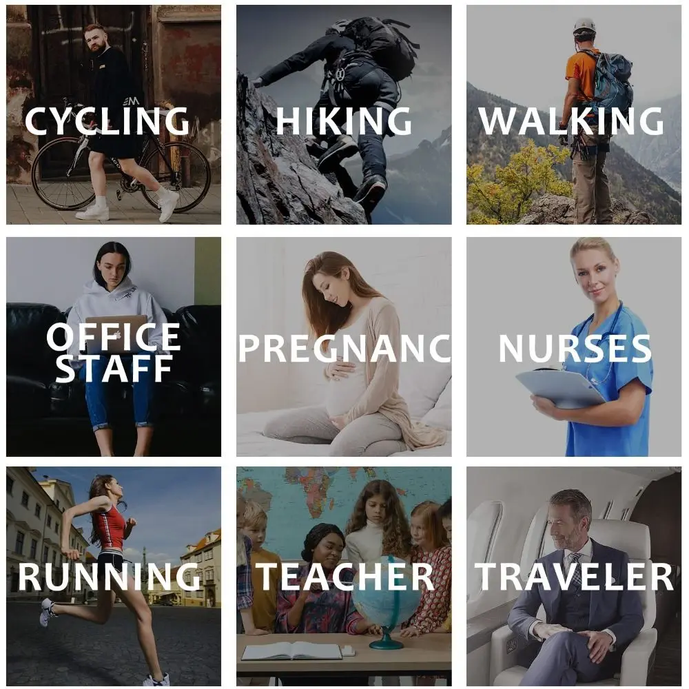 3 Pairs Elastic Compression Socks Comfortable Swelling Reduction Compression Hosiery Varicose Vein Relief Calf Stockings