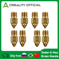 Creality Ender-5 Max Nozzles 8PCS Brass Nozzle Kit 0.4mm,0.6mm,0.8mm High Speed High Thermal Conductivity High Hardness Nozzles